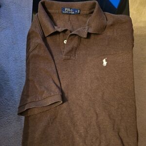 Men short sleeve polo shirt large